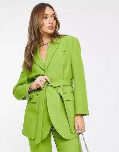 Oversized Green Boxy Blazer 