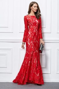 Red Lace Dress 