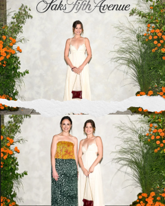 sarah catherine hook look at Saks Party