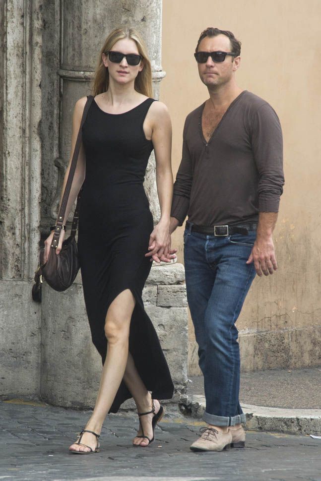 Jude Law's with his wife Phillipa Coan