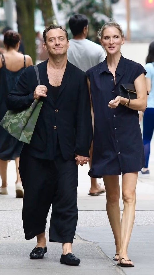 Jude Law's with his wife Phillipa Coan